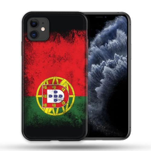 Coque Compatible Magsafe Pour Apple Iphone 11 (6,1) Voyage Portugal Drapeau