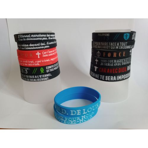 Bracelets Silicone Verset Bible En Francais