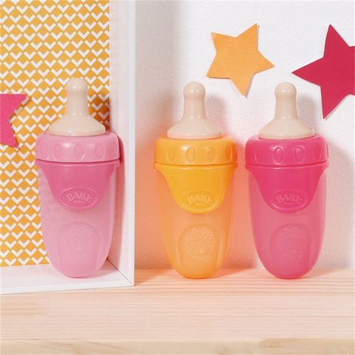 Baby Born Baby Care Baby Born 3 Biberons + Capuchons Assortis 43cm