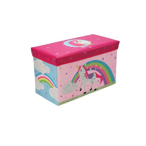 Boîte De Rangement Avec Couvercle Licorne Pour Enfants