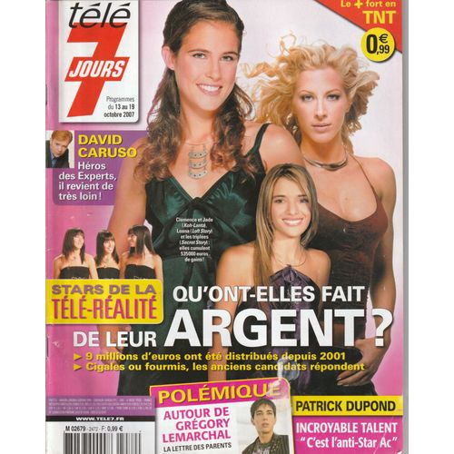 T7j Evelyne Dheliat 1p/Alexandra Rosenfeld 1p/Patrick Dupond 1p/Sofia Essaidii 1p/Gregory Lemarchal 1p/Karen Cheryl 1/2p/David Caruso 1.5p/Jackie Chan 1.5p/Marine Delterme 1.5p/Lorie 1/2p/ 2472