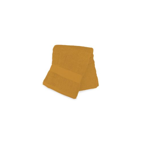 Drap De Bain En Coton 500 Gr/M2 70x130 Cm Lagune Moutarde, Par Soleil D'ocre