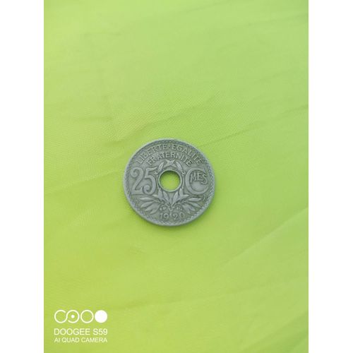 Pièce De 25 Centimes 1920 Lindauer.