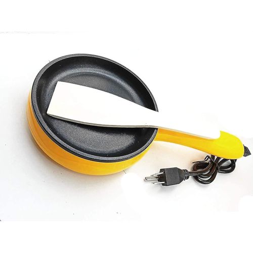 Poêle Électrique Antiadhésive De 6 Pouces, Mini Poêle À Frire Jaune Yezi