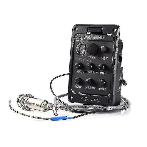Fishman 4 Band 301 Eq Tuner Piezo Mic Presys Blend Guitare Acoustique Micro Préampli