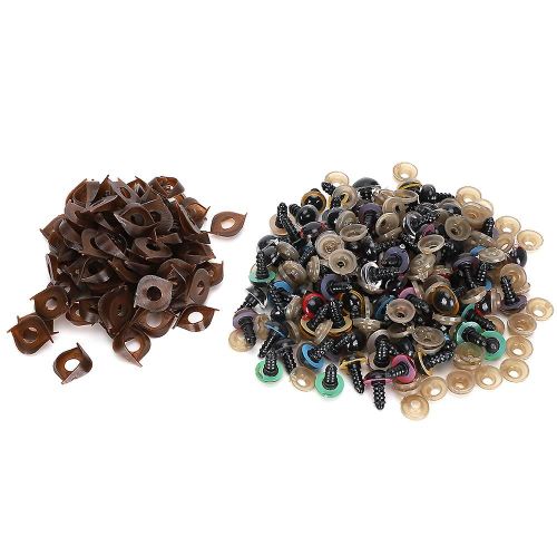 Mix Color Plastic Safety Eyes With Washer Accessories For Diy Crafts Teddy Bear Animal Dolls Puppet14mm