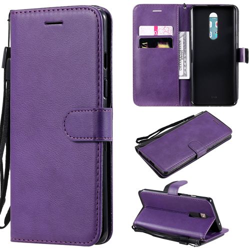 Coque Pour Oneplus 8 Rabat Clapet Case,Portefeuille Etui Housse En Cuir Protection Avec Porte Cartes,Antichoc Housse De Protection Pour Oneplus 8,Violet