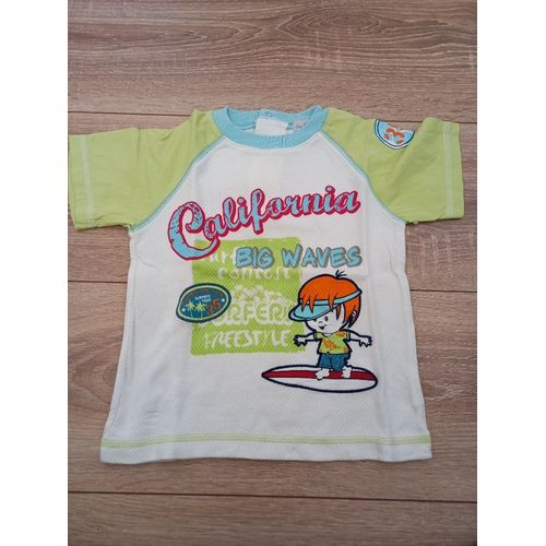 Tee Shirt Multicolore In Extenso T 2 Ans