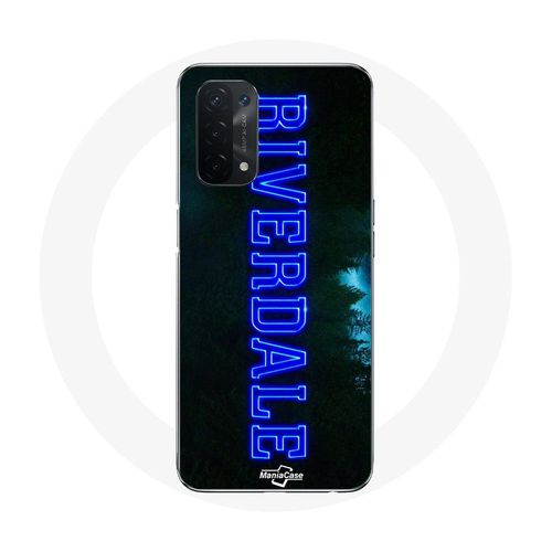 Coque Pour Oppo A54 5g Riverdale Série Logo Bleu