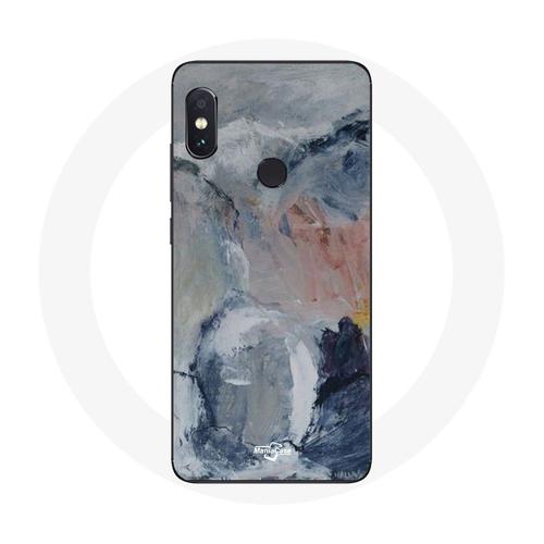 Coque Pour Xiaomi Redmi Note 5 Pro Fond De Texture Abstraite Gris