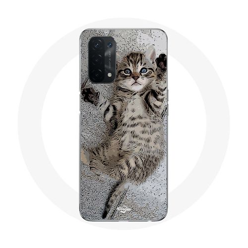 Coque Pour Oppo A54 5g Chaton Bengal Dormir