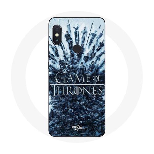 Coque Pour Xiaomi Redmi Note 5 Pro Game Of Thrones Saison 8 Episode 1 Le Trône De Fer Personnages Logo Gris