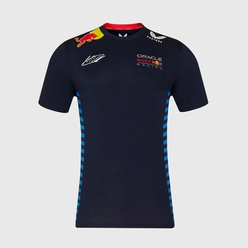 T-Shirt Officiel Homme Oracle Rb Racing Teamline Max Verstappen - Bleu