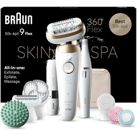 Épilateur Avec Tête Flexible À 360° Braun Silk-Épil 9 Flex Skinspa 9-681 3d