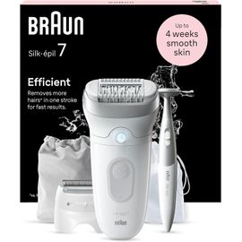 Épilateur Avec Tête Large Braun Silk-Épil 7 Blanc/Argent (7-241)
