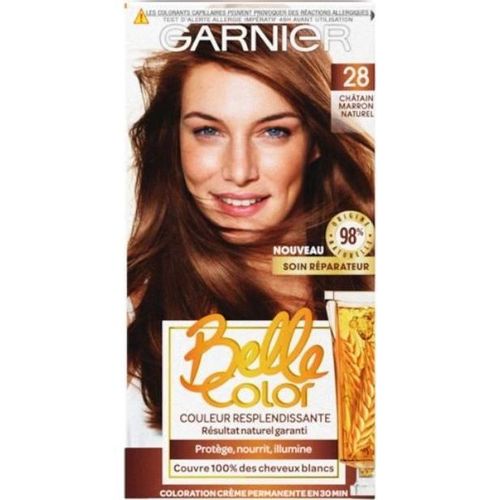 Garnier Belle Color - Coloration N°28 - Châtain Marron Naturel 
