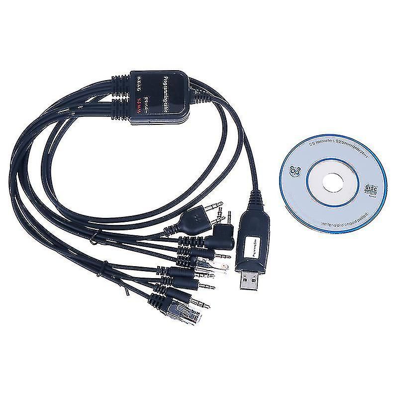 8 In 1 Computer Usb Programming Cable For Handy Walkie Talki...