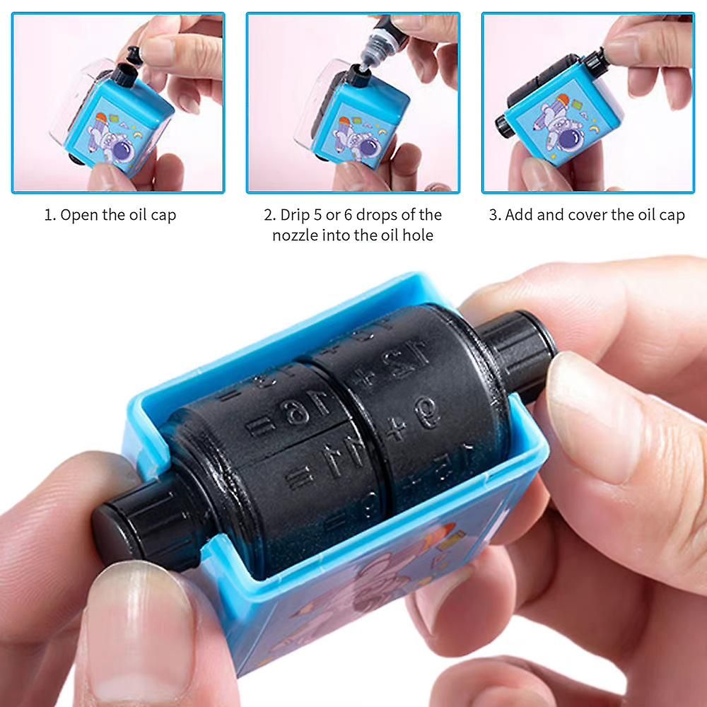 2pcs / Set Portable Smart Roller Digital Teaching Stamp Addi... - 4