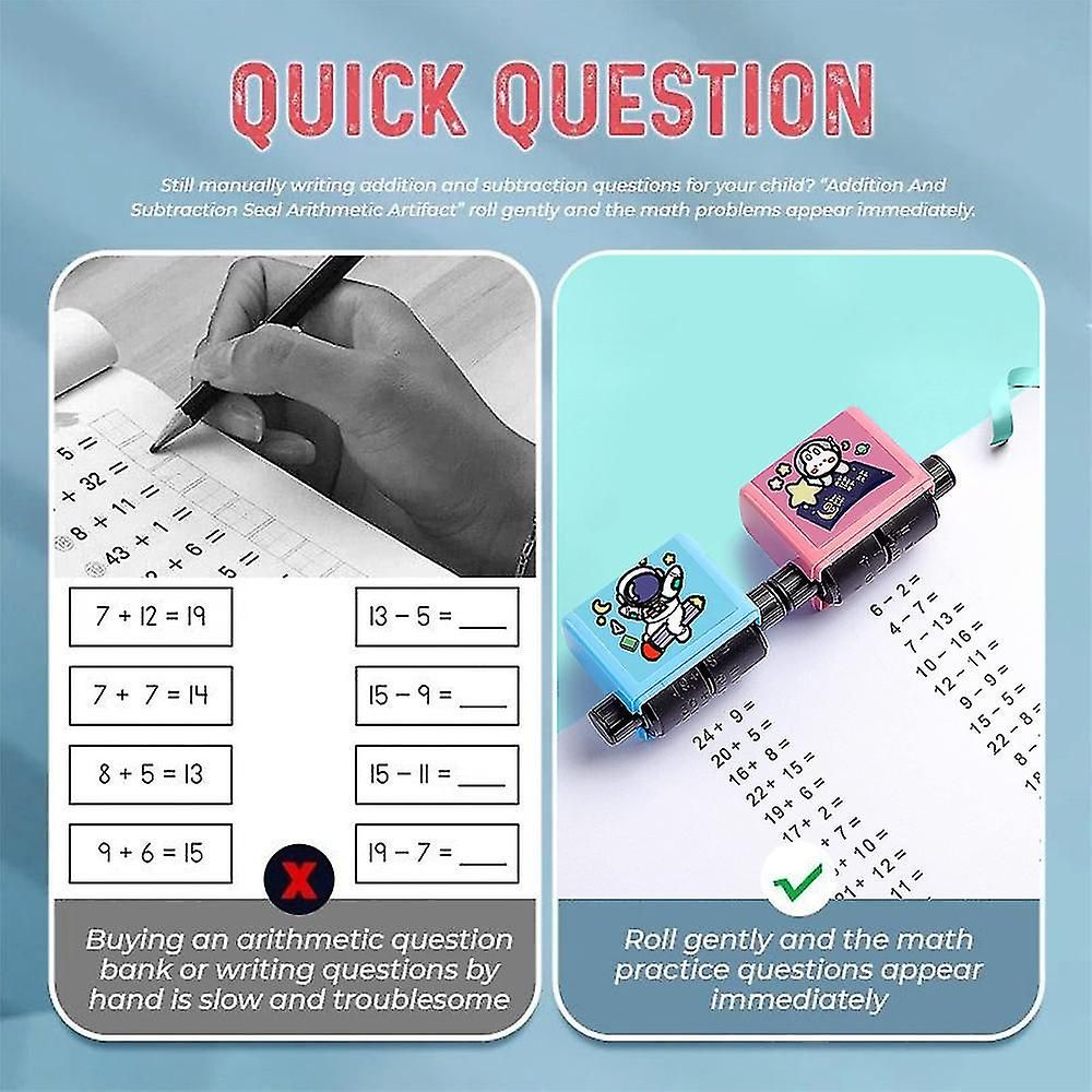 2pcs / Set Portable Smart Roller Digital Teaching Stamp Addi... - 5
