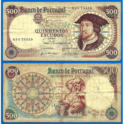 Portugal 500 Escudos 1979 Joao Billet