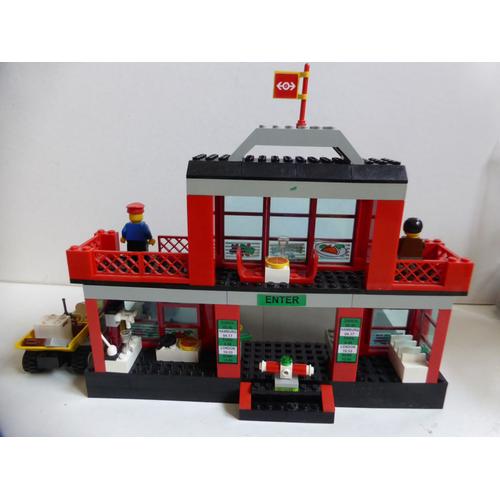 Lego 4556 Train Station Gare pour Train Vintage avec 7 Figurines