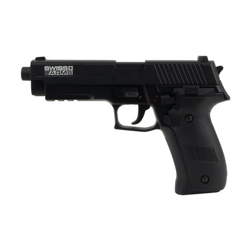 Replique Pistolet A Bille Navy Pistol Swiss Arms Rtp Mosfet Aep Lipo Culasse Metal Noir Semi Et Full Auto 0.4 Joule 280969 Cybergun Airsoft