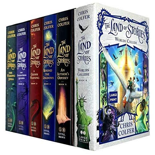 The Land Of Stories Collection 6 Books Set By Chris Colfer (The Wishing Spell, The Enchantress Returns, A Grimm Warning, Beyond The Kingdoms, An Authors Odyssey, Worlds Collide)