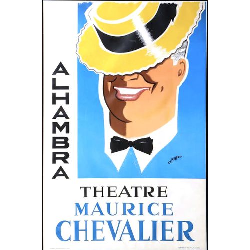 Affiche Maurice Chevalier Alhambra