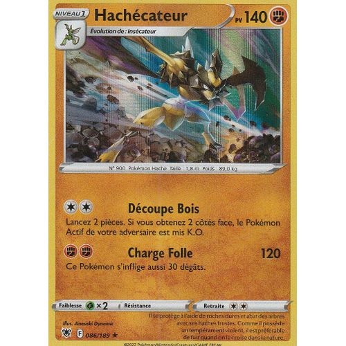 Carte Pokemon - Hachécateur - 086/189 - Holo-Rare - Eb10 Astres Radieux -