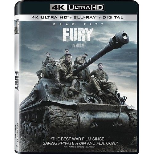 Fury [Ultra Hd] With Blu-Ray, 4k Mastering, Ac-3/Dolby Digital, Digital Copy,
