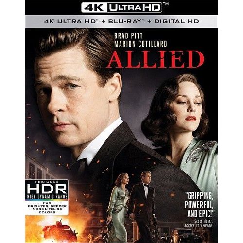 Allied [Ultra Hd] With Blu-Ray, 4k Mastering, Ac-3/Dolby Digital, Digitally M