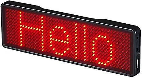 Led Name Badge - Bluetooth Rechargeable Diy Programmable Scr...