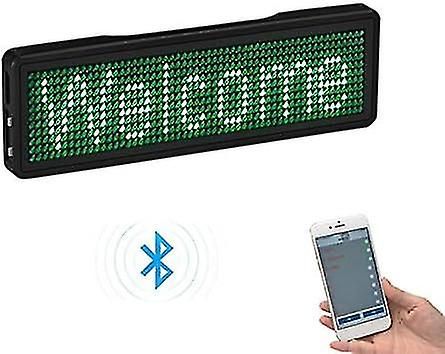 Led Name Badge - Bluetooth Rechargeable Diy Programmable Scr... - 5