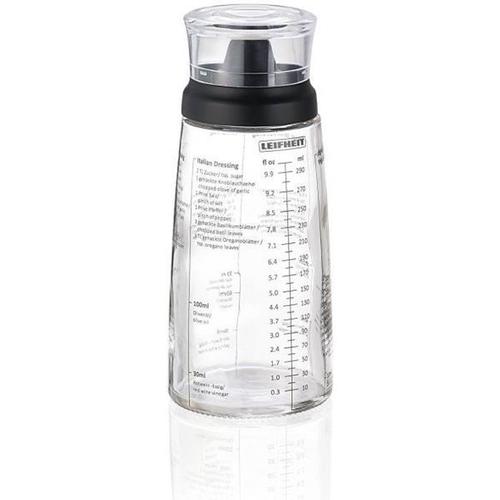 Leifheit Shaker Pour Assaisonnements 3195 Leifheit Shaker Vinaigrette Gradué De 300 Ml Avec Bec Verseur Anti-Goutte Idéal Pour Le S