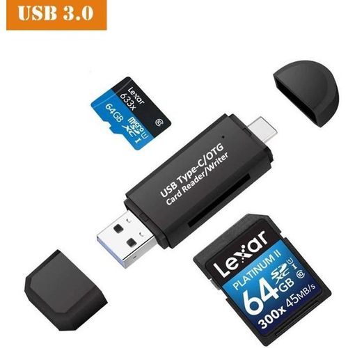 Eilife Lecteur de Carte Mémoire USB 3.0, Type C Lecteur de Carte SD/MicroSD  OTG Adaptateur pour Macbook Pro, MacBook, iMac, Samsung - Cdiscount  Informatique