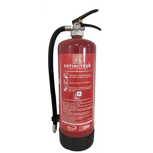 Extincteur 6Lt pour batterie Lithium avec QRCODE POUR FORMATION