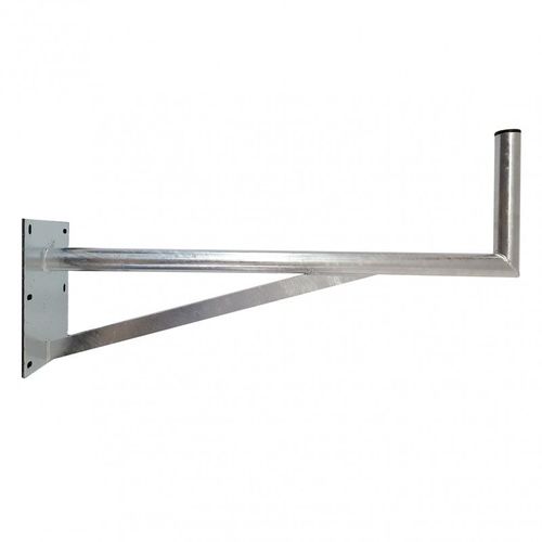 HDSAT JUMBO100 Bras Coudé Grand Déport 100 cm Diamètre 50 mm Fixation Antenne Parabole Satellite Mur Toit