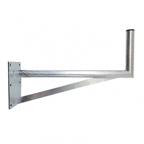 HDSAT JUMBO80 Bras Coudé Grand Déport 80 cm Diamètre 50 mm Fixation Antenne Parabole Satellite Mur Toit