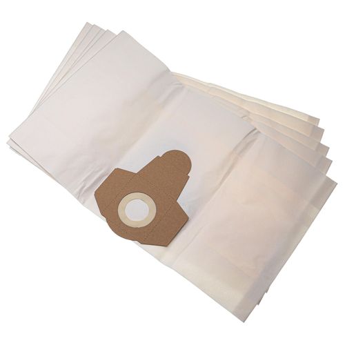 vhbw 5x Sacs compatible avec Parkside PNTS 1300 A1, PNTS 1300 B2 aspirateur - papier, volume de 20 l, 31cm x 18,5cm blanc