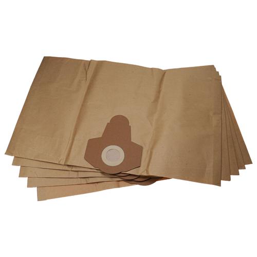 vhbw 5x Sacs compatible avec Parkside PNTS 1500 B3 IAN 97734, PNTS 1500 C4, PNTS 1500 D5 aspirateur - papier, 38,5cm x 26cm marron