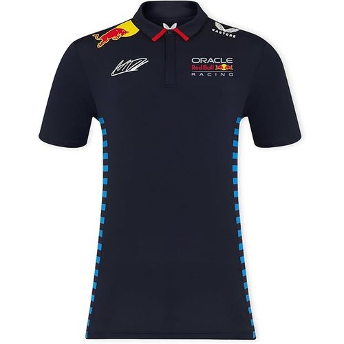 Polo À Manches Courtes Officiel Homme Oracle Rb Racing Teamline Sergio Perez - Bleu