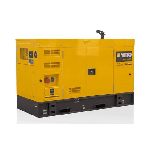 Groupe electrogène Diesel 20kVA 16KW Triphase Monophase AVR ATS Demarrage Automatique Autonomie 17h VITO