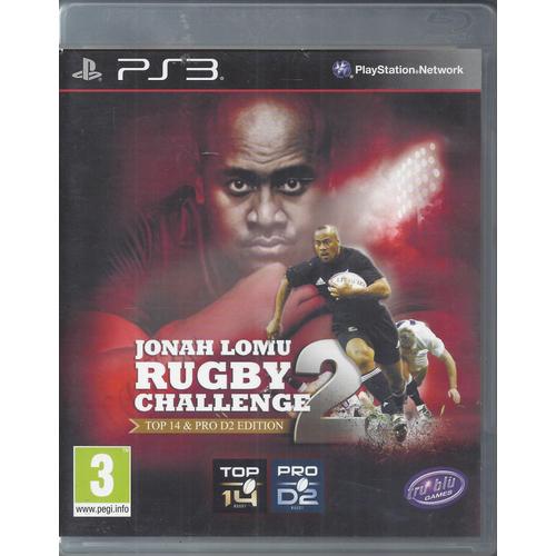 Ps3 - Jonah Lomu Rugby Challenge 2 - Top 14 Et Pro D2 - Ligue Nationale De Rugby - Trublu  -