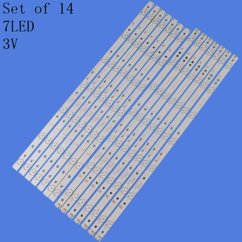 Bande de rétro-éclairage LED 3v, compatible avec 55PUS6501 GJ-2K16-550-D714-V4-R L S1 55PUH6101 55PUS6581 55PUS6561 55PUS6101 55PUS7272 ""Nipseyteko""