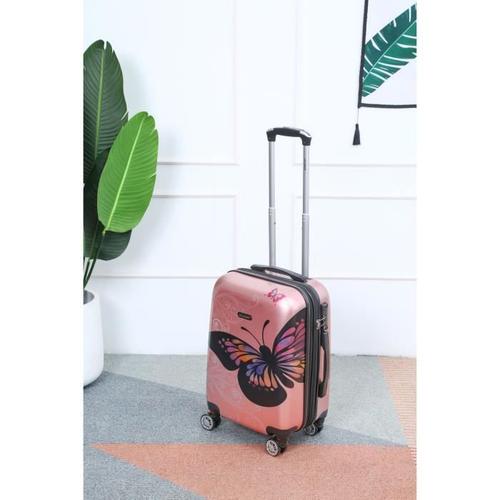 Celims France - Valise Cabine 55cm | Valise Polycarbonates | Légère et Rigide | Rose Gold