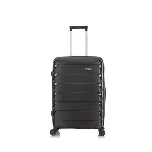 Celims France - Valise Cabine 55cm | Valise Polypropylène | Légère et Rigide | Noir