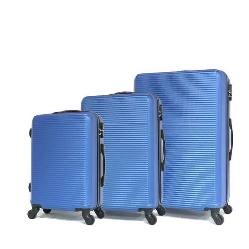 Celims France - Set Valise 3 Pièces | Lot de Valise | ABS | Bleu