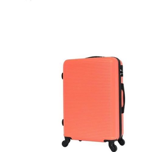 Celims France - Valise Week-End | Valise Moyenne Taille 65cm | ABS Robuste | 4 roulettes 360° | Serrure Intégrée | Orange