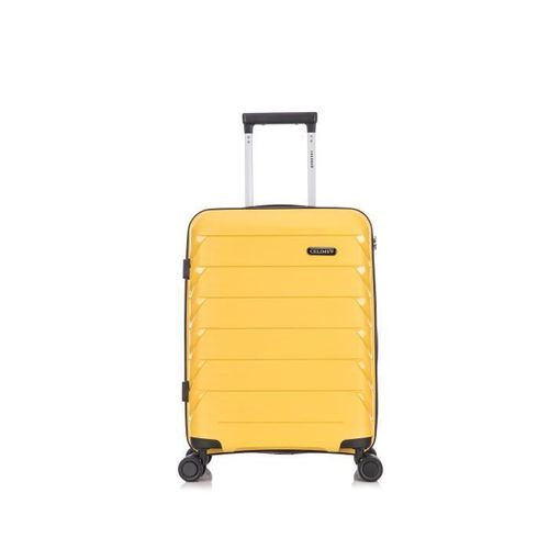 Celims France - Valise Cabine 55cm | Valise Polypropylène | Légère et Rigide | Jaune