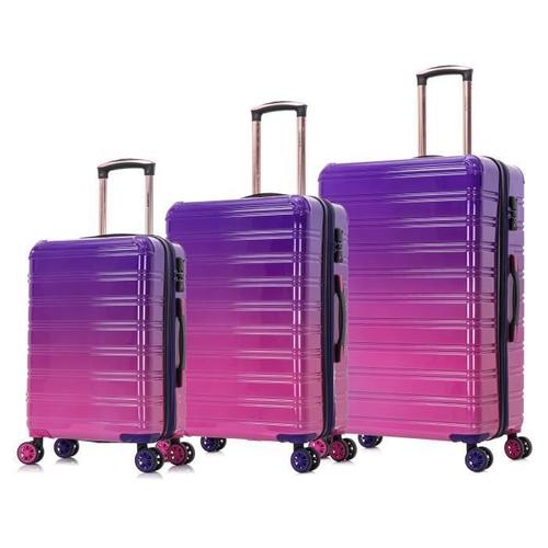 Celims France - Set Valise 3 Pièces | Lot de Valise | Polycarbonate | Violet